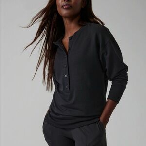 Athleta Balance Henley Sweatshirt